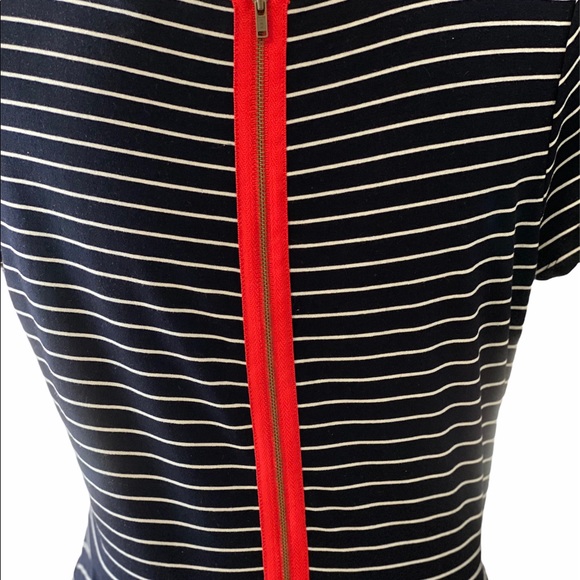 A- Outback Red by The Limited - Navy Blue ALine Dress - Picture 4 of 6